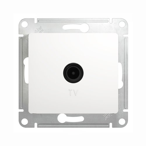 GLOSSA белый  Розетка TV 1dB GSL000191