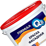 Краска FORMULA Q8 фасадная 13кг ВД-АК белоснежная